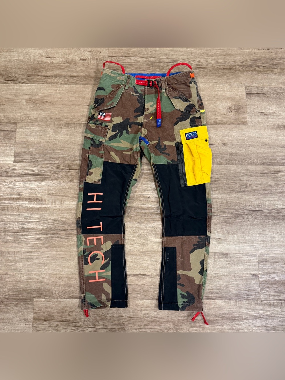 Polo Ralph Lauren Hi Tech Climb Camo Cargo Sportsman Snow Beach Pants Size 30x30